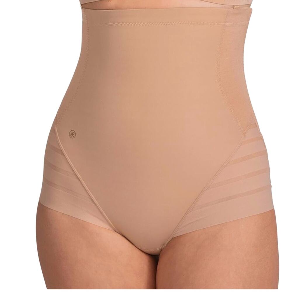 Honeylove Queen Brief bridal wedding Ultra High Waist Tummy Control NWT Sand XS